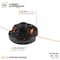 Weed Warrior Weed Warrior Universal Fit Push-N-Load 2 Line Residential Grade 0.095 in. D X 10.13 in. L Trimmer He 17234 - alternate 2